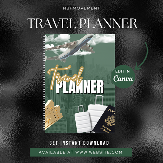 TRAVEL PLANNER (EDITABLE PLR PLANNER)