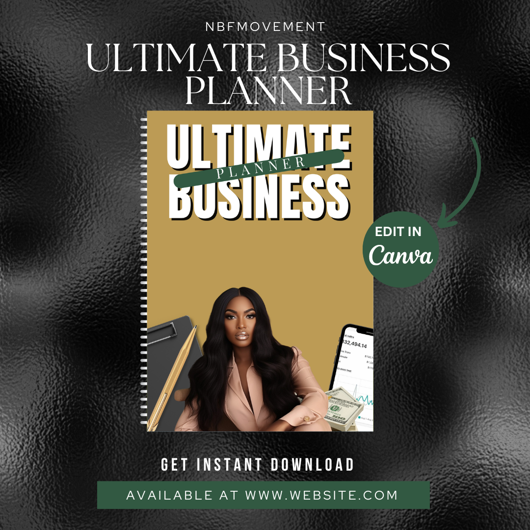 ULTIMATE BUSINESS PLANNER (EDITABLE PLR PLANNER)